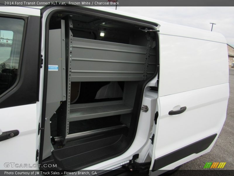 Frozen White / Charcoal Black 2014 Ford Transit Connect XLT Van