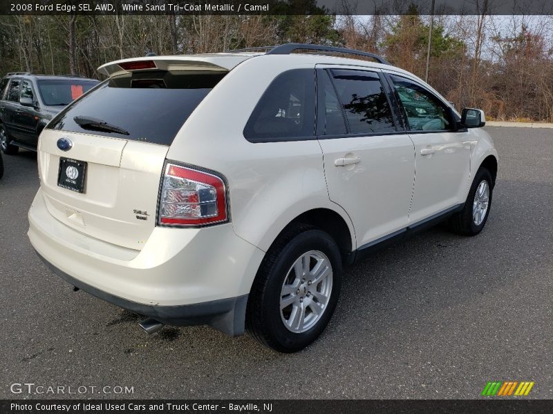 White Sand Tri-Coat Metallic / Camel 2008 Ford Edge SEL AWD