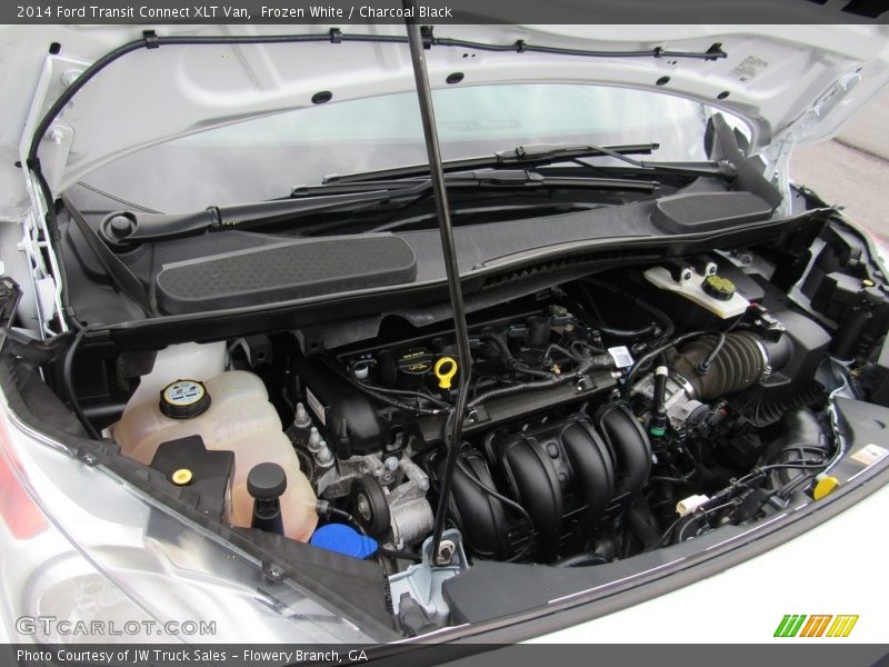 Frozen White / Charcoal Black 2014 Ford Transit Connect XLT Van