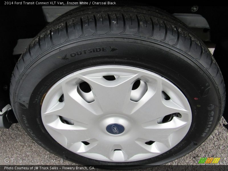 Frozen White / Charcoal Black 2014 Ford Transit Connect XLT Van