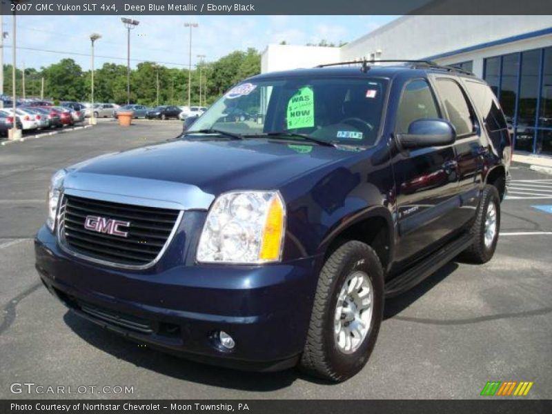 Deep Blue Metallic / Ebony Black 2007 GMC Yukon SLT 4x4