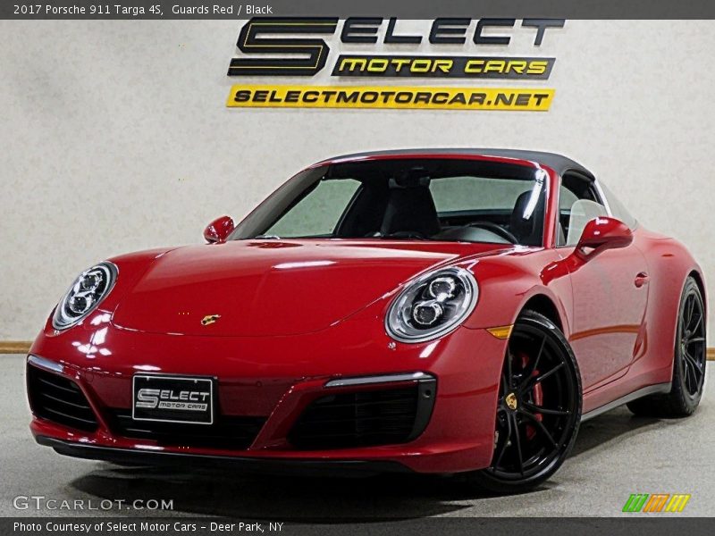 Guards Red / Black 2017 Porsche 911 Targa 4S
