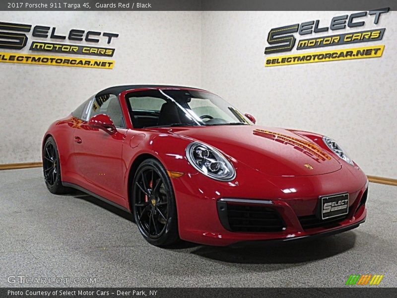 Guards Red / Black 2017 Porsche 911 Targa 4S