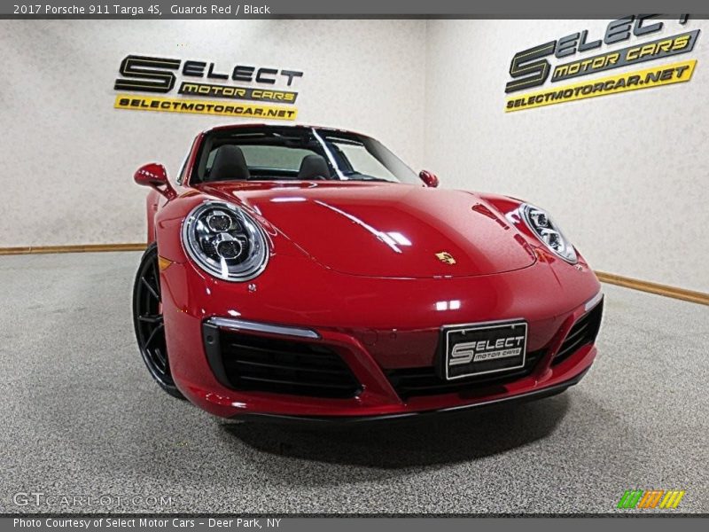 Guards Red / Black 2017 Porsche 911 Targa 4S