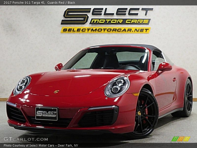 Guards Red / Black 2017 Porsche 911 Targa 4S