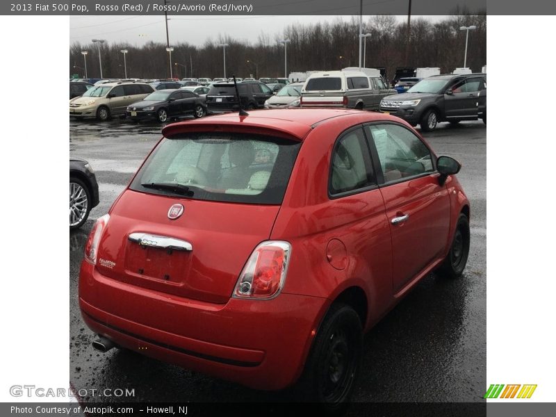 Rosso (Red) / Rosso/Avorio (Red/Ivory) 2013 Fiat 500 Pop