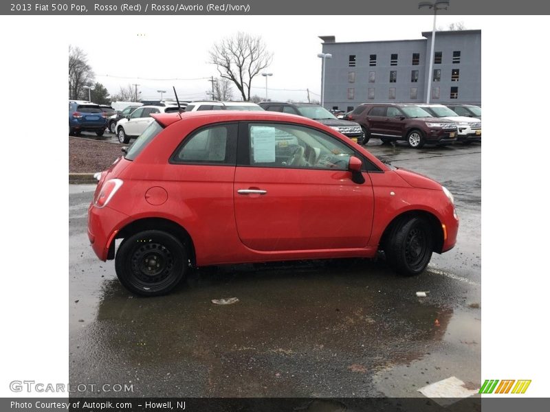 Rosso (Red) / Rosso/Avorio (Red/Ivory) 2013 Fiat 500 Pop