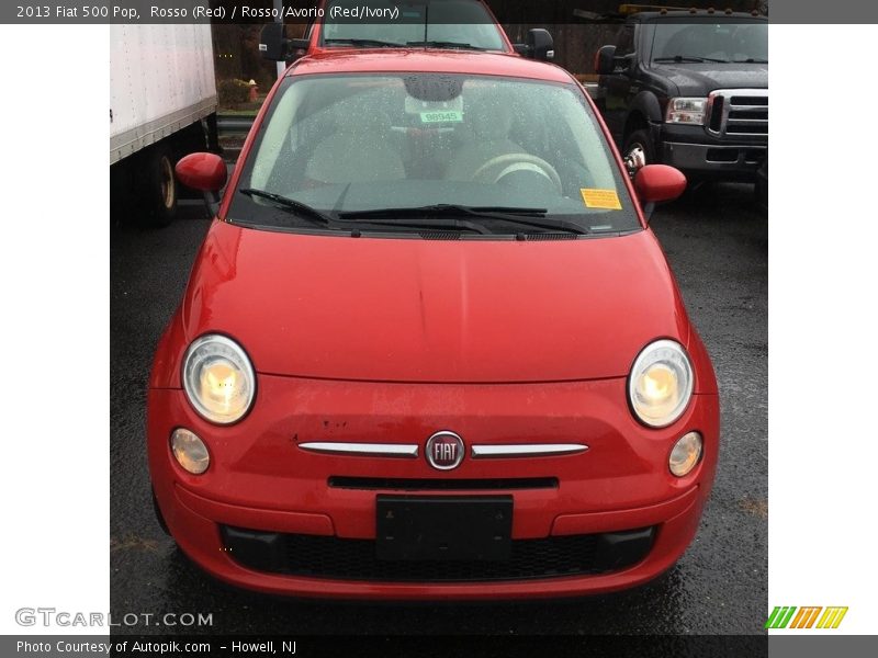 Rosso (Red) / Rosso/Avorio (Red/Ivory) 2013 Fiat 500 Pop