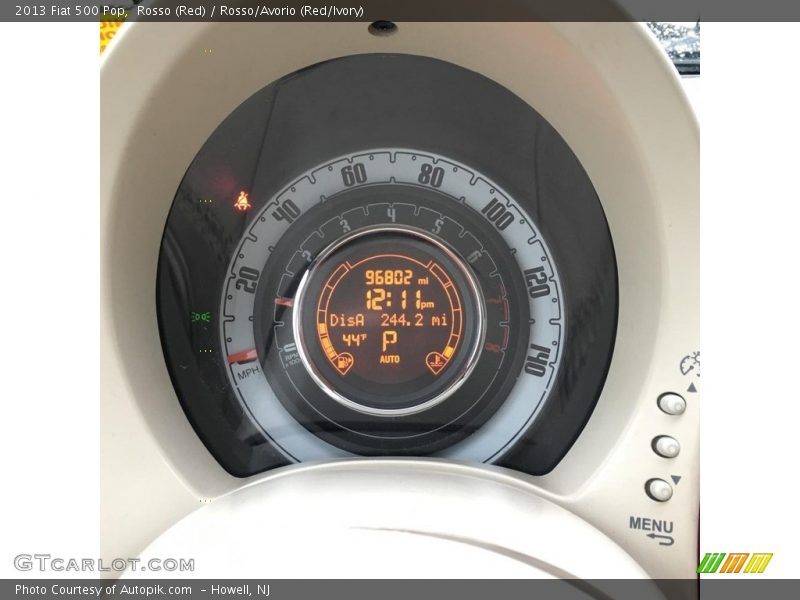 Rosso (Red) / Rosso/Avorio (Red/Ivory) 2013 Fiat 500 Pop