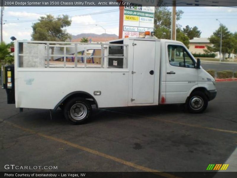 Arctic White / Gray 2004 Dodge Sprinter Van 3500 Chassis Utility Truck