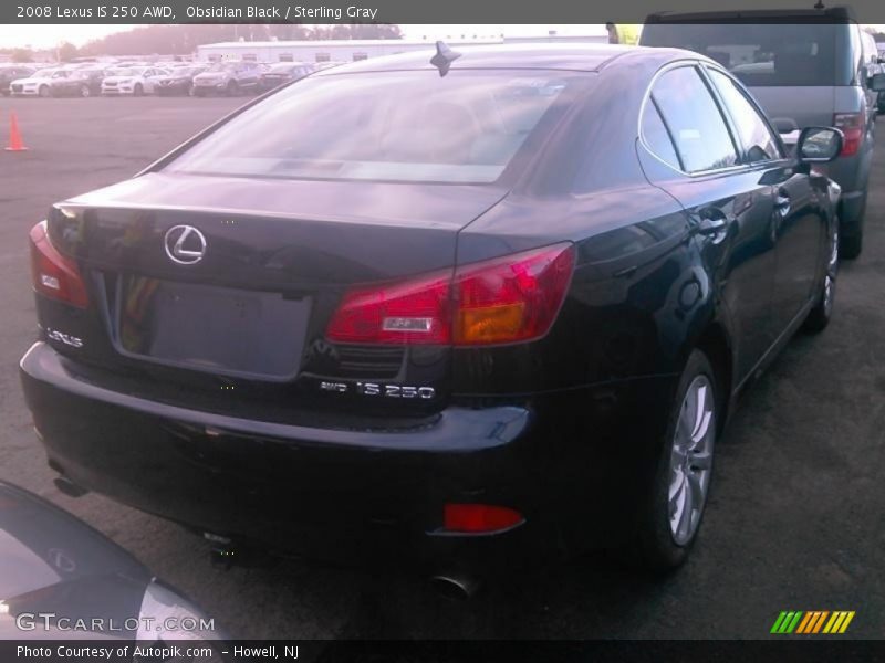 Obsidian Black / Sterling Gray 2008 Lexus IS 250 AWD