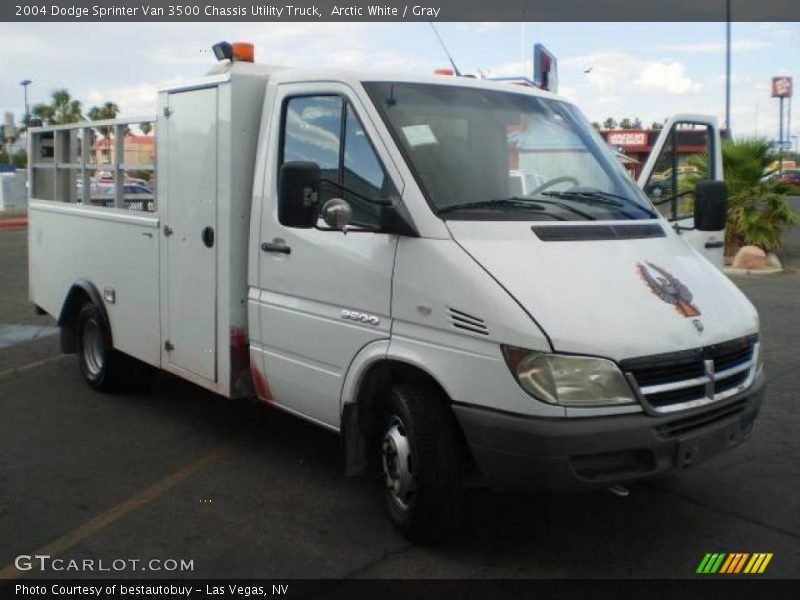 Arctic White / Gray 2004 Dodge Sprinter Van 3500 Chassis Utility Truck