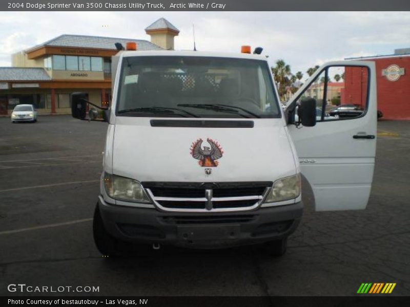 Arctic White / Gray 2004 Dodge Sprinter Van 3500 Chassis Utility Truck