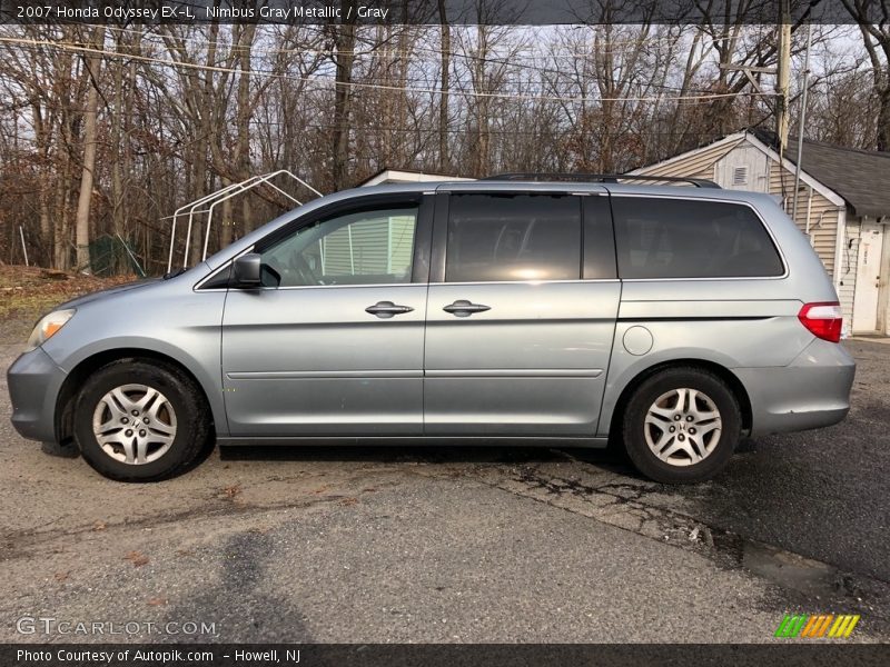 Nimbus Gray Metallic / Gray 2007 Honda Odyssey EX-L