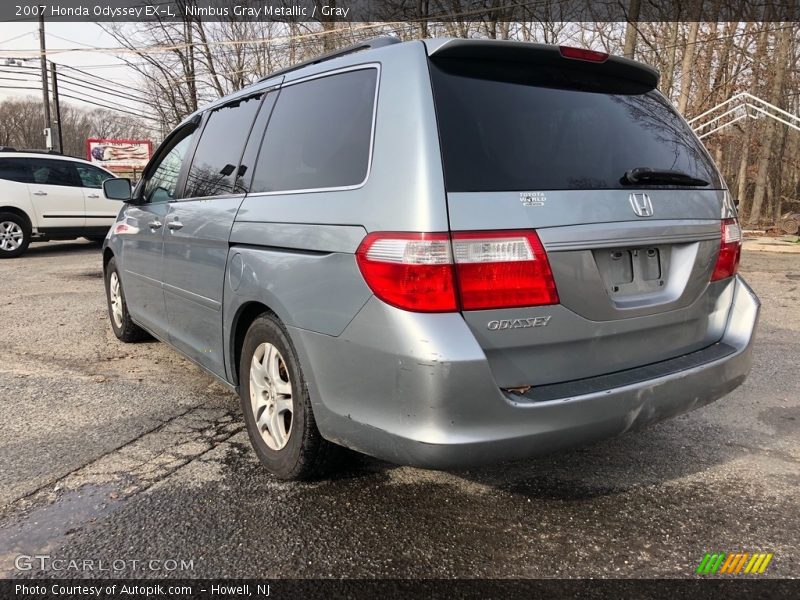Nimbus Gray Metallic / Gray 2007 Honda Odyssey EX-L
