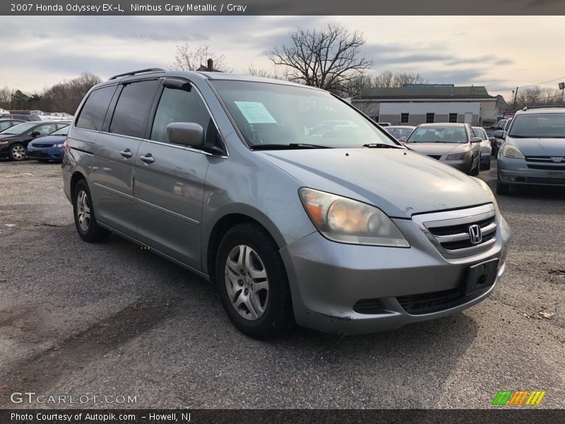 Nimbus Gray Metallic / Gray 2007 Honda Odyssey EX-L