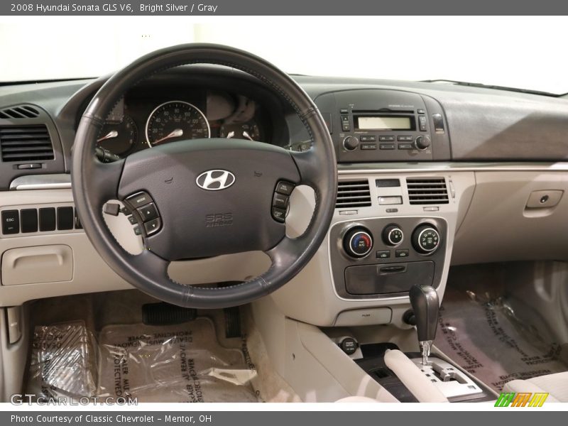 Bright Silver / Gray 2008 Hyundai Sonata GLS V6