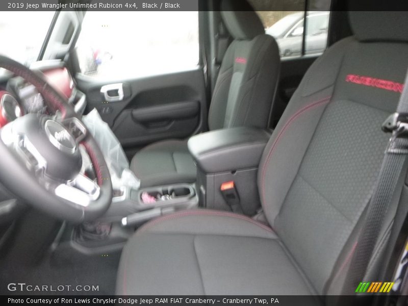 Front Seat of 2019 Wrangler Unlimited Rubicon 4x4