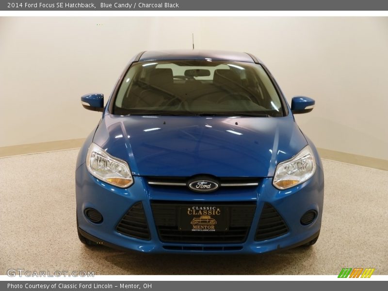 Blue Candy / Charcoal Black 2014 Ford Focus SE Hatchback