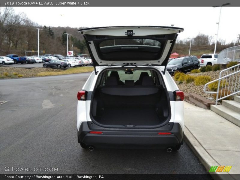 Super White / Black 2019 Toyota RAV4 LE AWD