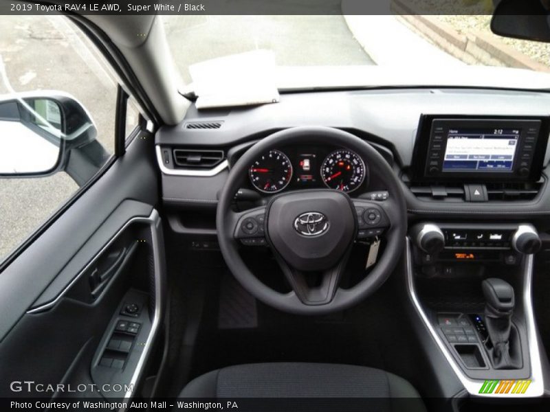 Dashboard of 2019 RAV4 LE AWD