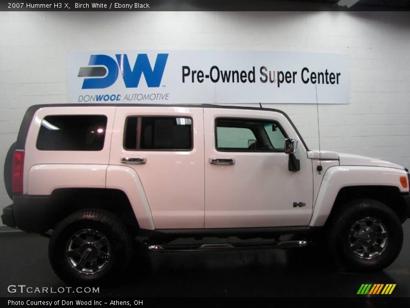 Birch White / Ebony Black 2007 Hummer H3 X