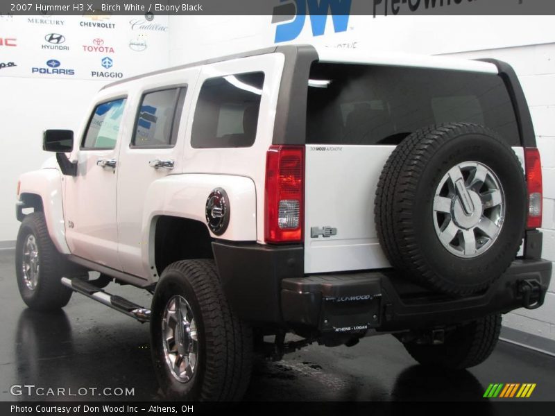 Birch White / Ebony Black 2007 Hummer H3 X