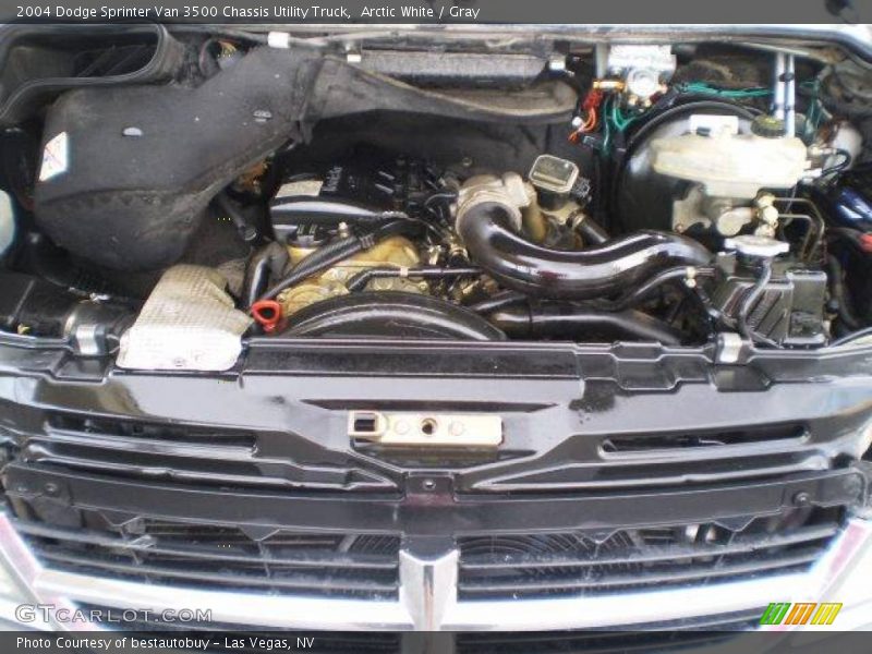 Arctic White / Gray 2004 Dodge Sprinter Van 3500 Chassis Utility Truck