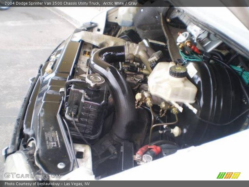 Arctic White / Gray 2004 Dodge Sprinter Van 3500 Chassis Utility Truck