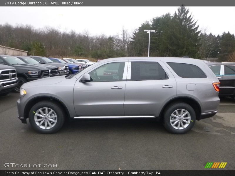 Billet / Black 2019 Dodge Durango SXT AWD