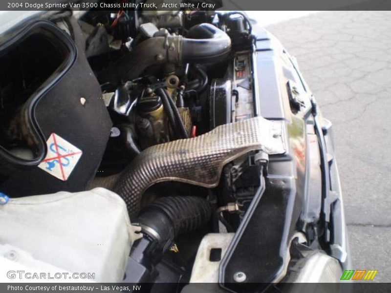 Arctic White / Gray 2004 Dodge Sprinter Van 3500 Chassis Utility Truck