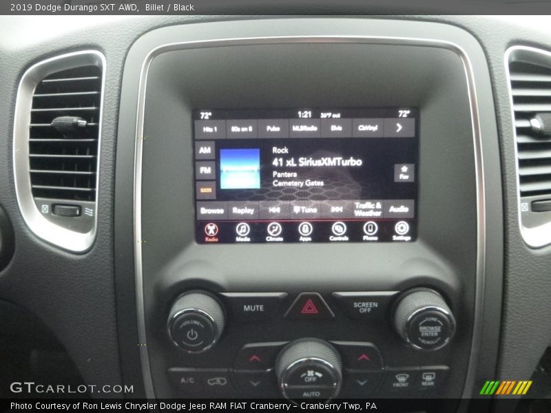 Billet / Black 2019 Dodge Durango SXT AWD