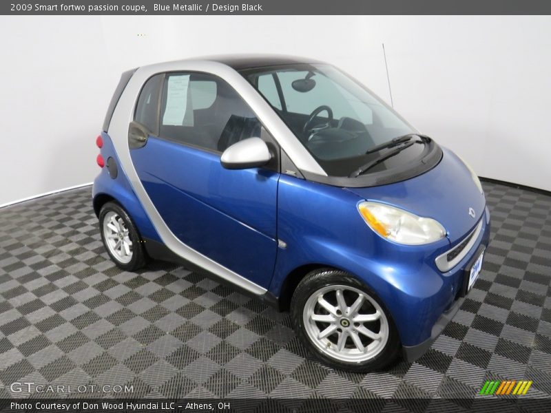 Blue Metallic / Design Black 2009 Smart fortwo passion coupe