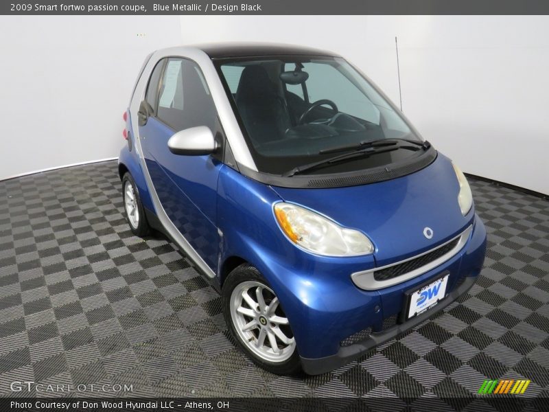 Blue Metallic / Design Black 2009 Smart fortwo passion coupe