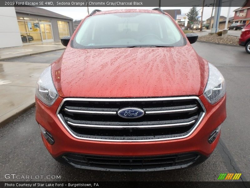Sedona Orange / Chromite Gray/Charcoal Black 2019 Ford Escape SE 4WD
