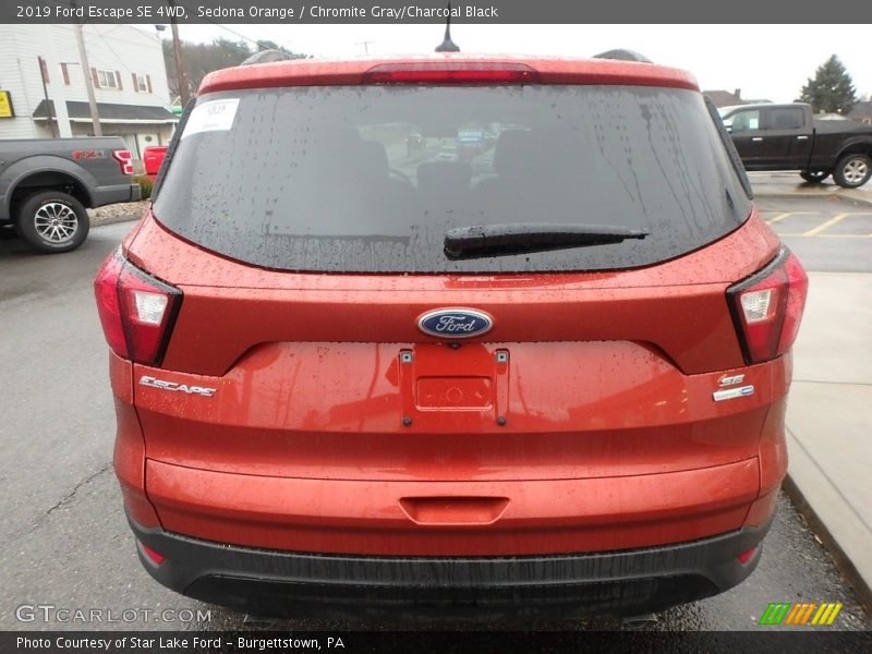 Sedona Orange / Chromite Gray/Charcoal Black 2019 Ford Escape SE 4WD