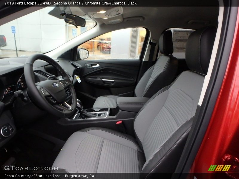 Sedona Orange / Chromite Gray/Charcoal Black 2019 Ford Escape SE 4WD