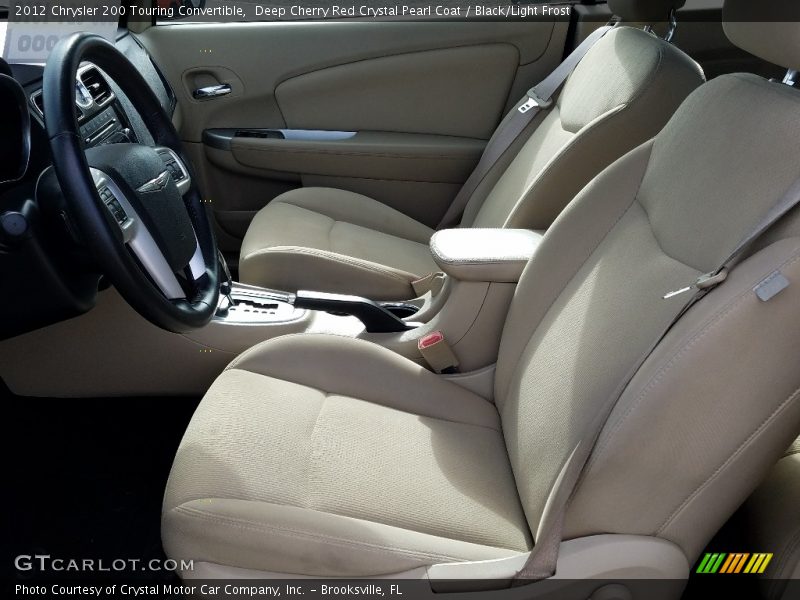 Deep Cherry Red Crystal Pearl Coat / Black/Light Frost 2012 Chrysler 200 Touring Convertible