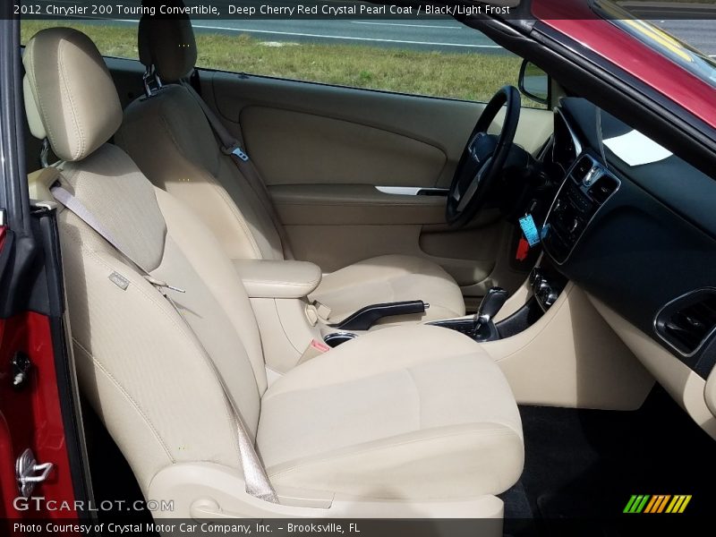 Deep Cherry Red Crystal Pearl Coat / Black/Light Frost 2012 Chrysler 200 Touring Convertible