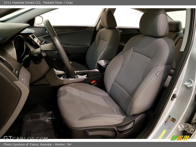 Radiant Silver / Gray 2011 Hyundai Sonata GLS
