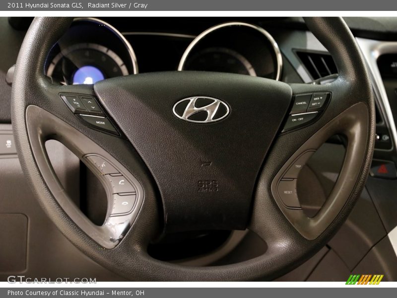 Radiant Silver / Gray 2011 Hyundai Sonata GLS