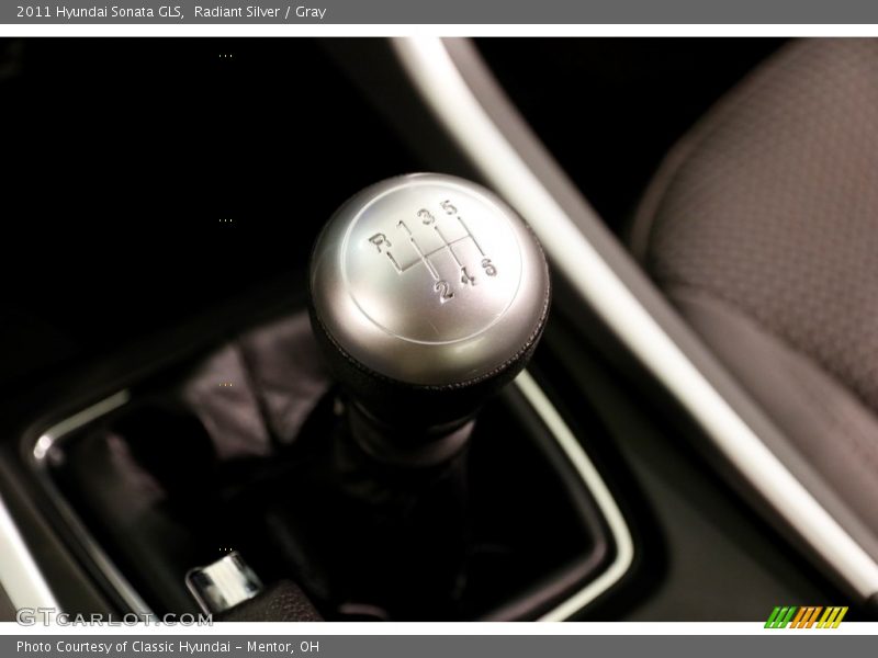 Radiant Silver / Gray 2011 Hyundai Sonata GLS