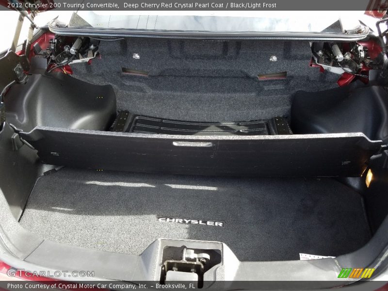 Deep Cherry Red Crystal Pearl Coat / Black/Light Frost 2012 Chrysler 200 Touring Convertible