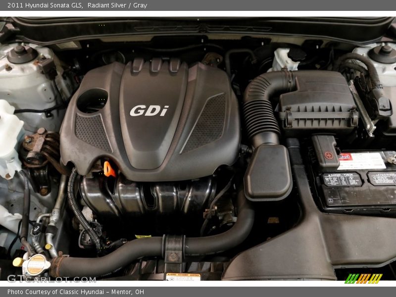 Radiant Silver / Gray 2011 Hyundai Sonata GLS