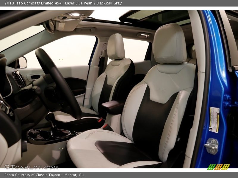 Laser Blue Pearl / Black/Ski Gray 2018 Jeep Compass Limited 4x4