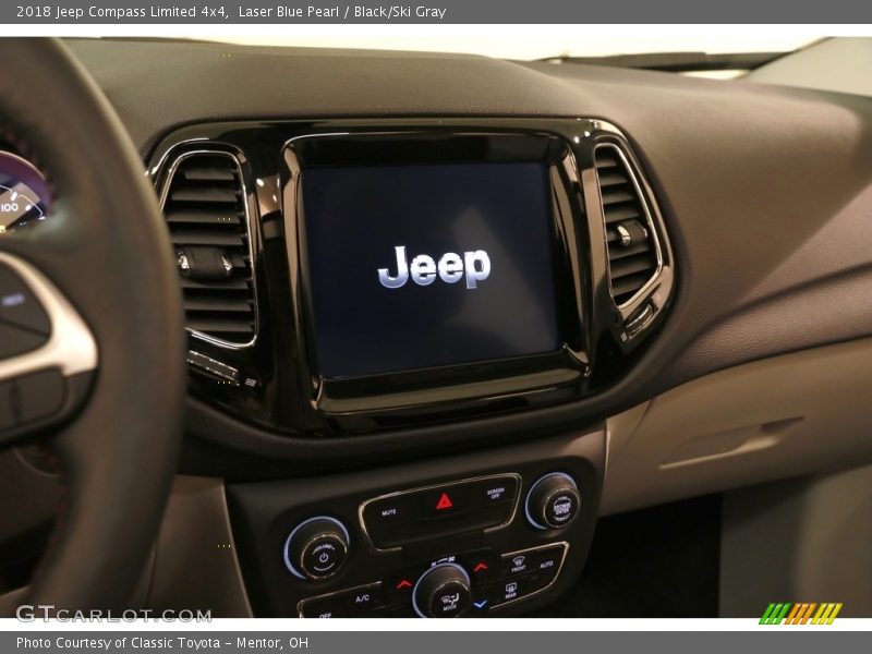 Laser Blue Pearl / Black/Ski Gray 2018 Jeep Compass Limited 4x4