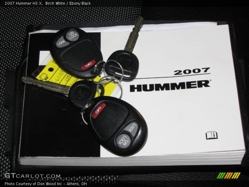 Birch White / Ebony Black 2007 Hummer H3 X