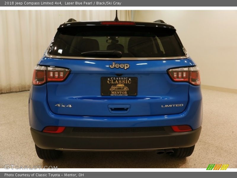 Laser Blue Pearl / Black/Ski Gray 2018 Jeep Compass Limited 4x4