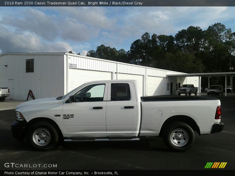 Bright White / Black/Diesel Gray 2019 Ram 1500 Classic Tradesman Quad Cab