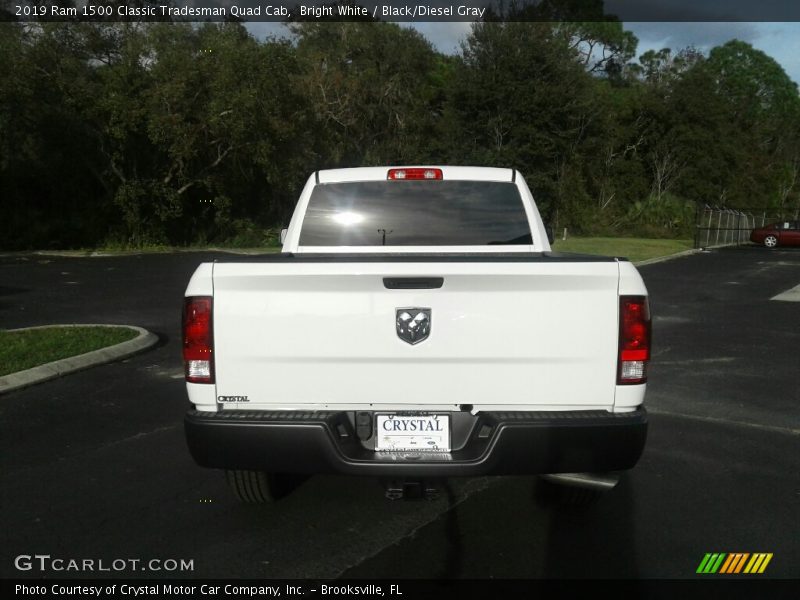 Bright White / Black/Diesel Gray 2019 Ram 1500 Classic Tradesman Quad Cab